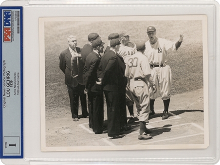 1939 Lou Gehrig All-Star Game Photo (PSA/DNA Type 1)